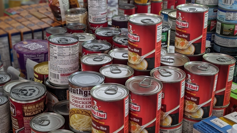 A stock image of canned goods. (Unsplash/Donna Spearman)
